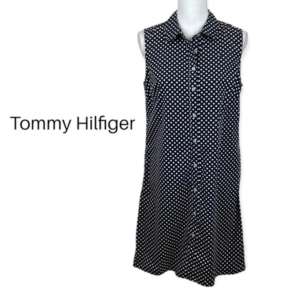 Tommy Hilfiger Black and White Polka Dot Dress